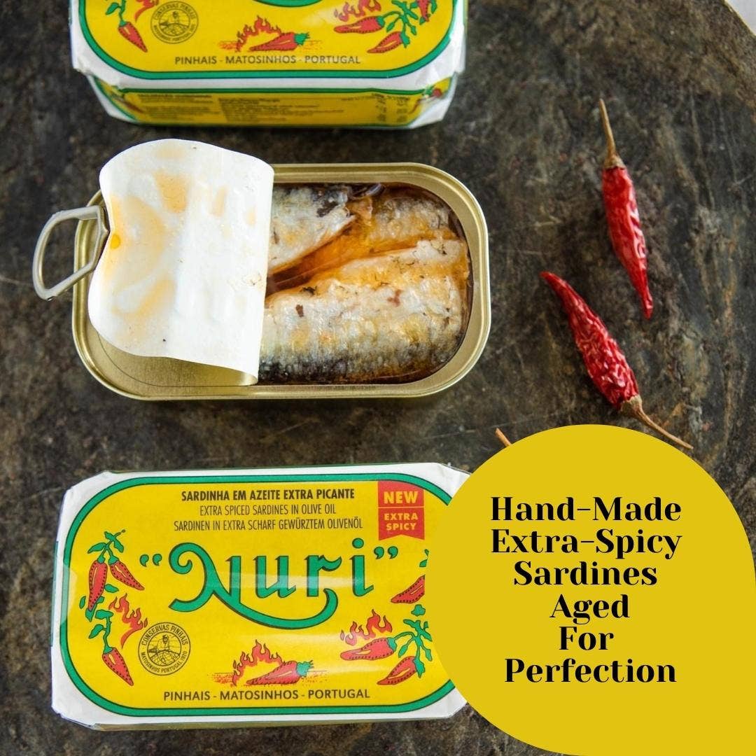 Nuri Sardines in Extra Spicy Olive Oil