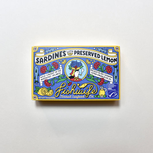 Fishwife Sardines with Preserved Lemon